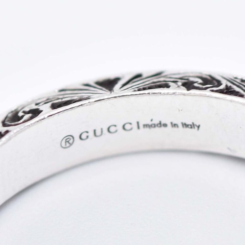 Gucci Ring Double G Key Ring Size 15 Approx 5.7 g Silver SV 925 Accessories - Picture 6 of 8
